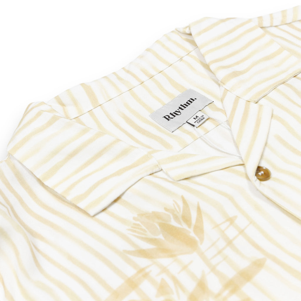 Rhythm Lily Stripe Cuban Shirt - Camel - Pretend Supply Co.