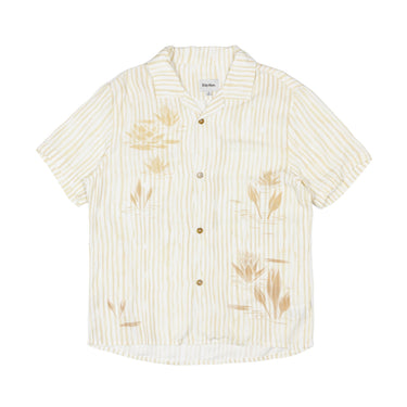 Rhythm Lily Stripe Cuban Shirt - Camel - Pretend Supply Co.