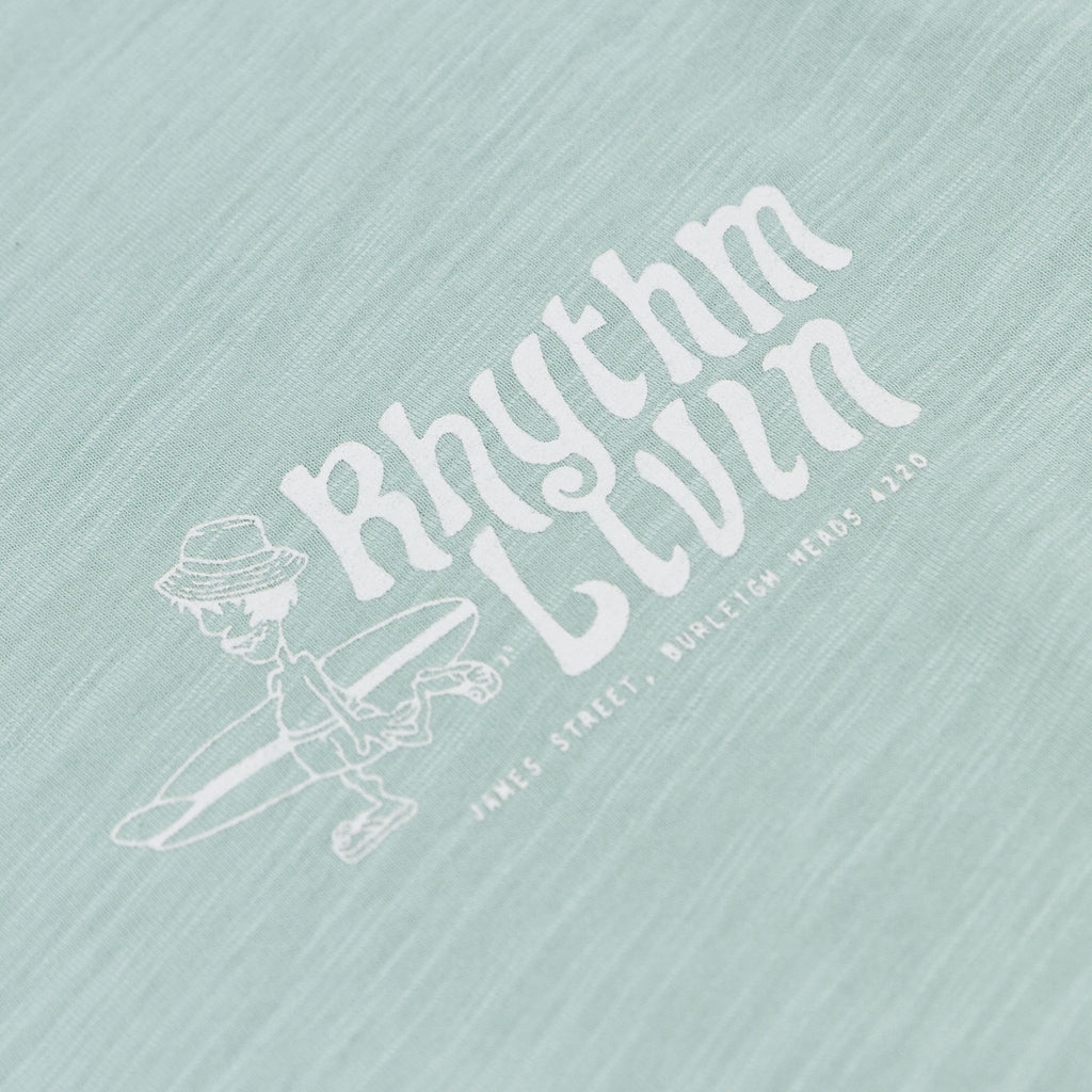 Rhythm Livin Slub T-Shirt - Seafoam - Pretend Supply Co.