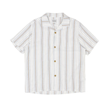 Rhythm Vacation Stripe Shirt - Natural - Pretend Supply Co.