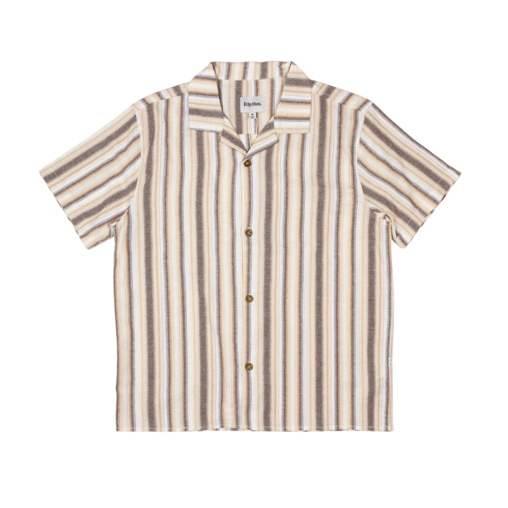 Rhythm Vacation Stripe Shirt - Tobacco - Pretend Supply Co.