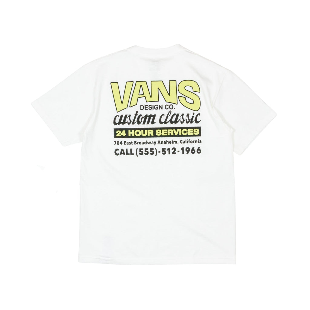 Vans Shop Front T-Shirt - White/Sunny Yellow - Pretend Supply Co.