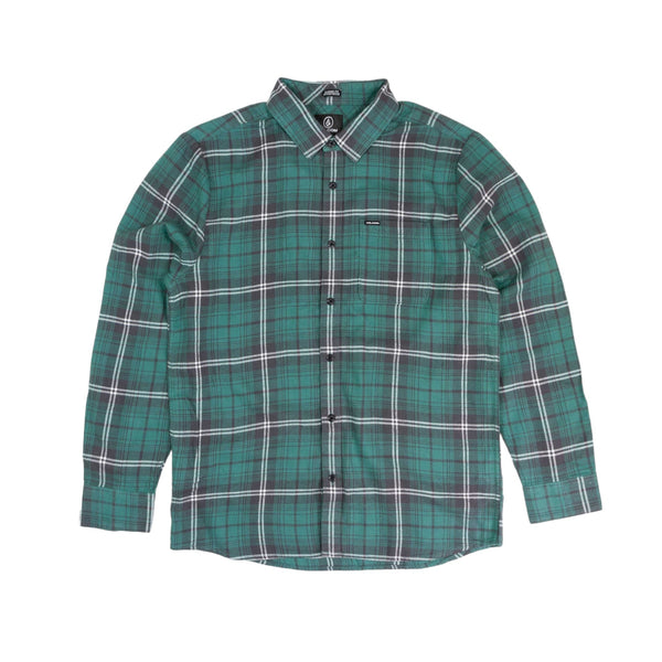 Volcom Caden Plaid Shirt - Sea Green - Pretend Supply Co.