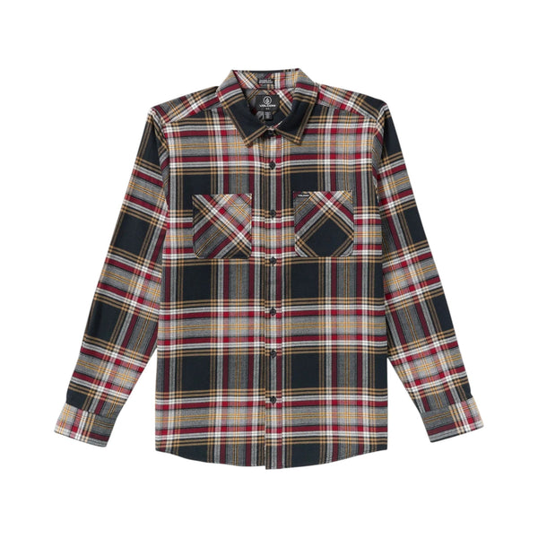 Volcom Netastone Flannel Shirt - Antique Black - Pretend Supply Co.