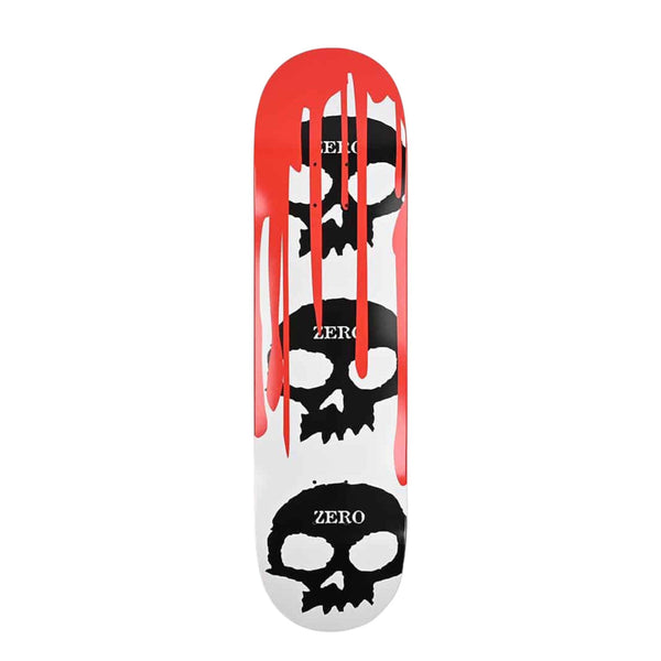 Zero 3 Skull Blood White Deck - 8.125" - Pretend Supply Co.