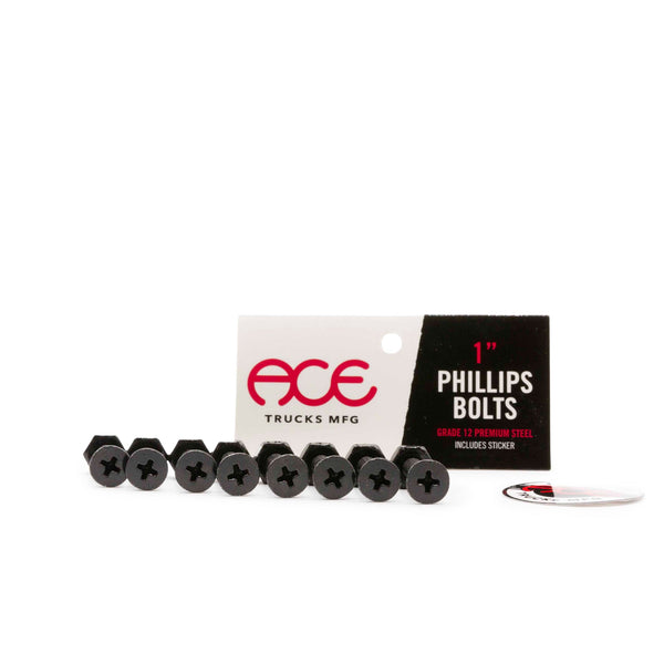 Ace 1" Phillips Bolts - Black - Pretend Supply Co.