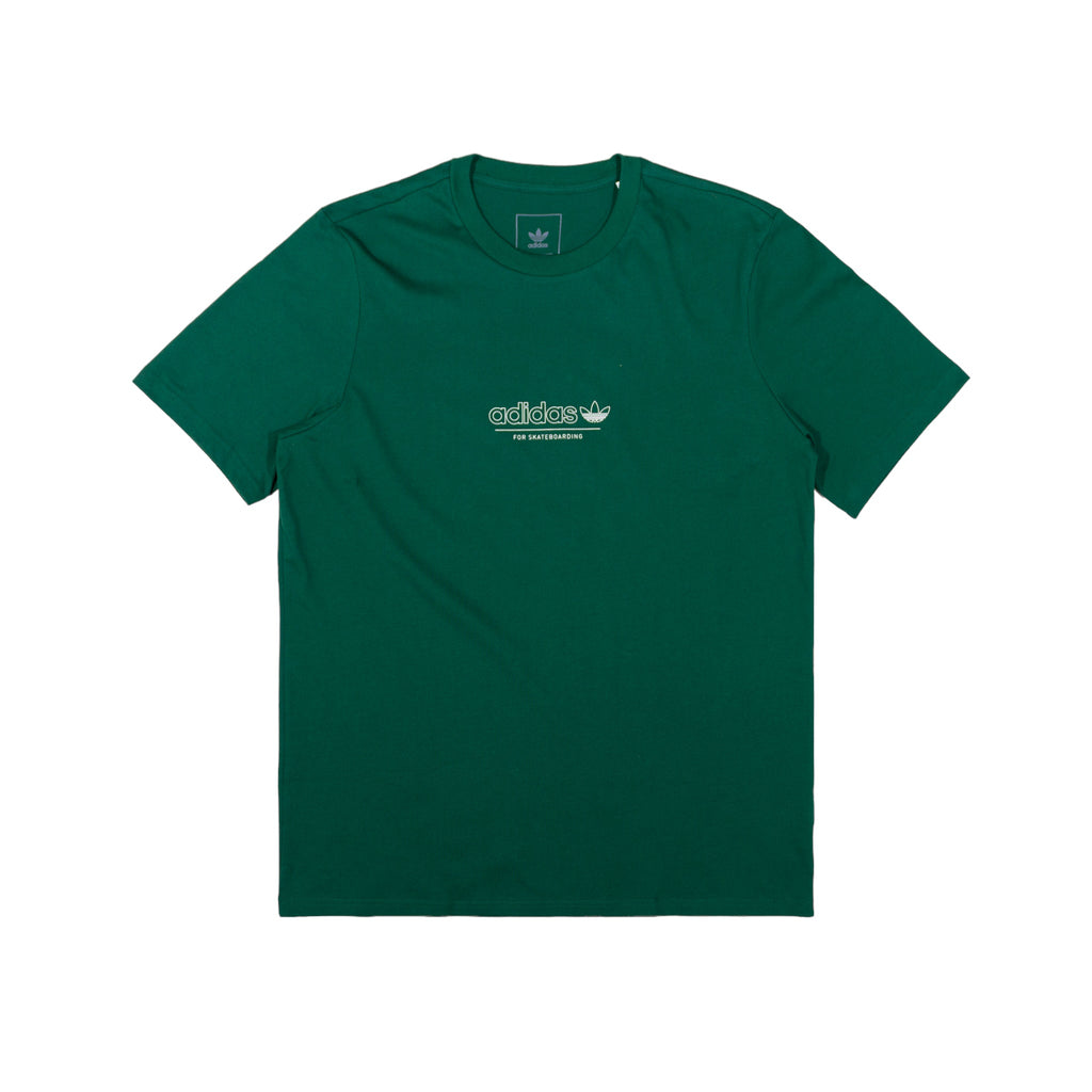 Adidas 4.0 Strike Through T-Shirt - Dark Green - Pretend Supply Co.