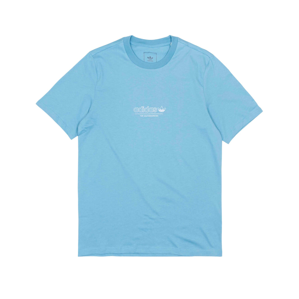 Adidas 4.0 Strike Through T-Shirt - Preloved Blue/White - Pretend Supply Co.