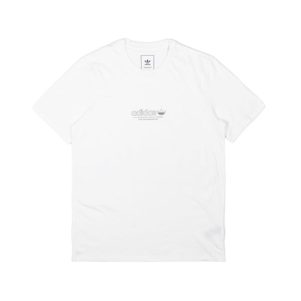 Adidas 4.0 Strike Through T-Shirt - White - Pretend Supply Co.