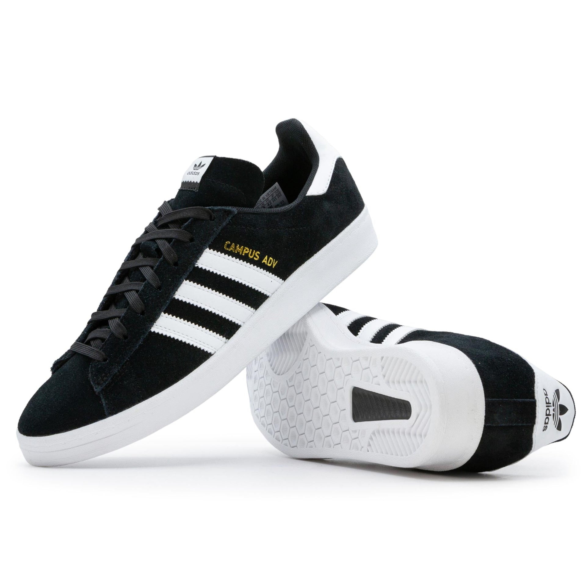 Adidas Campus ADV Shoes Black/White Pretend Supply