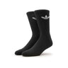 Adidas Trefoil Cushion Crew Socks - 3 Pack Black - Pretend Supply Co.