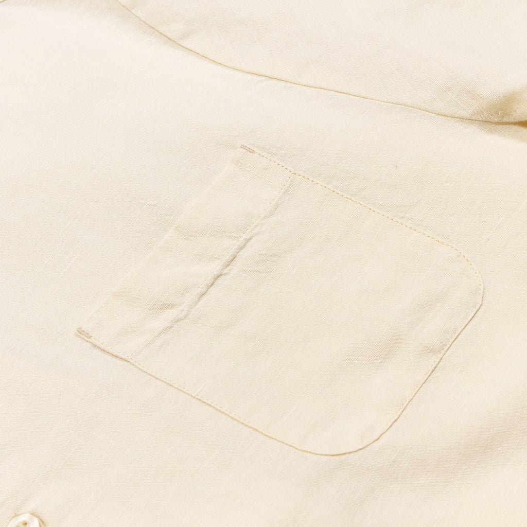 Brixton Bunker Linen Blend Shirt - Whitecap - Pretend Supply Co.