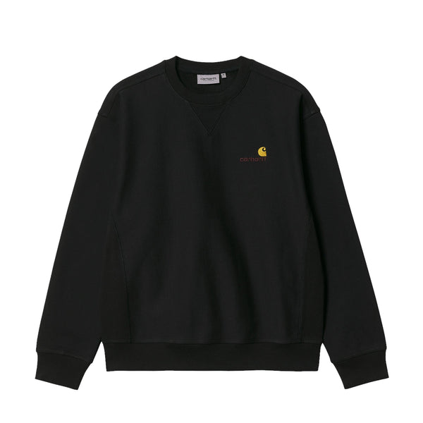 Carhartt WIP American Script Crew Sweatshirt - Black - Pretend Supply Co.