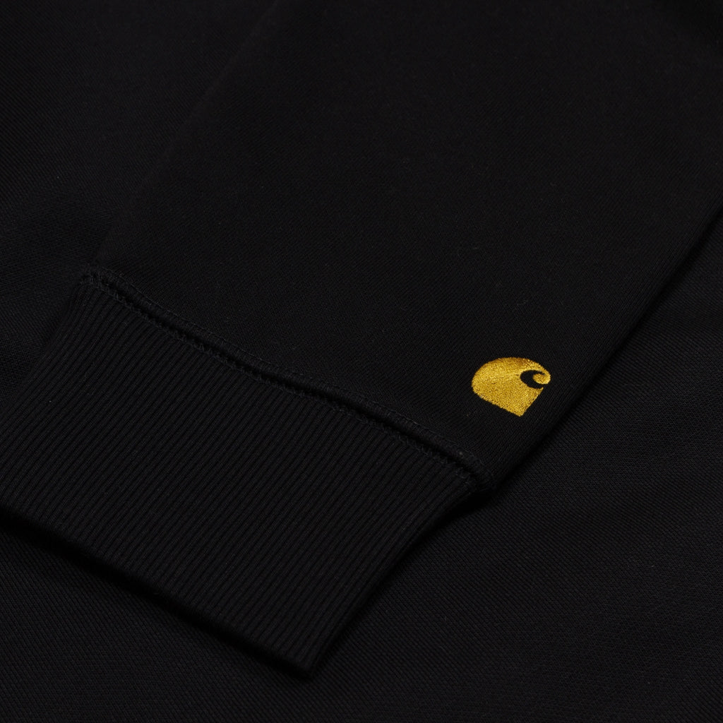 Carhartt WIP Chase Crew Sweatshirt - Black/Gold - Pretend Supply Co.