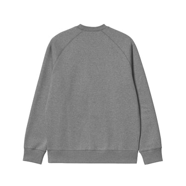 Carhartt WIP Chase Crew Sweatshirt - Dark Grey Heather/Gold - Pretend Supply Co.