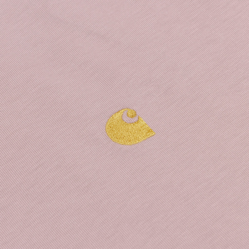 Carhartt WIP Chase T-Shirt - Glassy Pink/Gold - Pretend Supply Co.