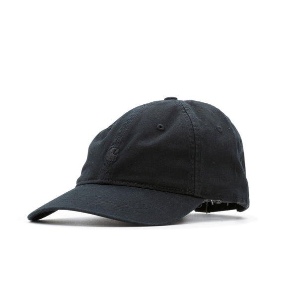 Carhartt WIP Madison Logo Cap - Black/Black - Pretend Supply Co.