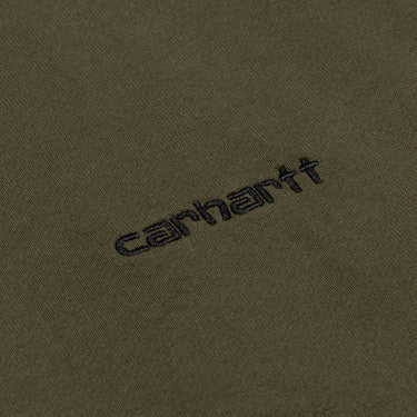 Carhartt WIP Script Embroidery Crew Sweatshirt - Cypress/Black - Pretend Supply Co.