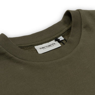 Carhartt WIP Script Embroidery Crew Sweatshirt - Cypress/Black - Pretend Supply Co.