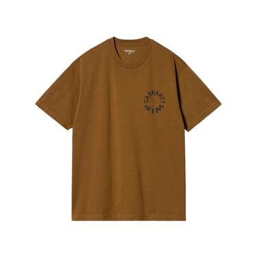 Carhartt WIP Work Varsity T-Shirt - Deep H Brown/Black - Pretend Supply Co.