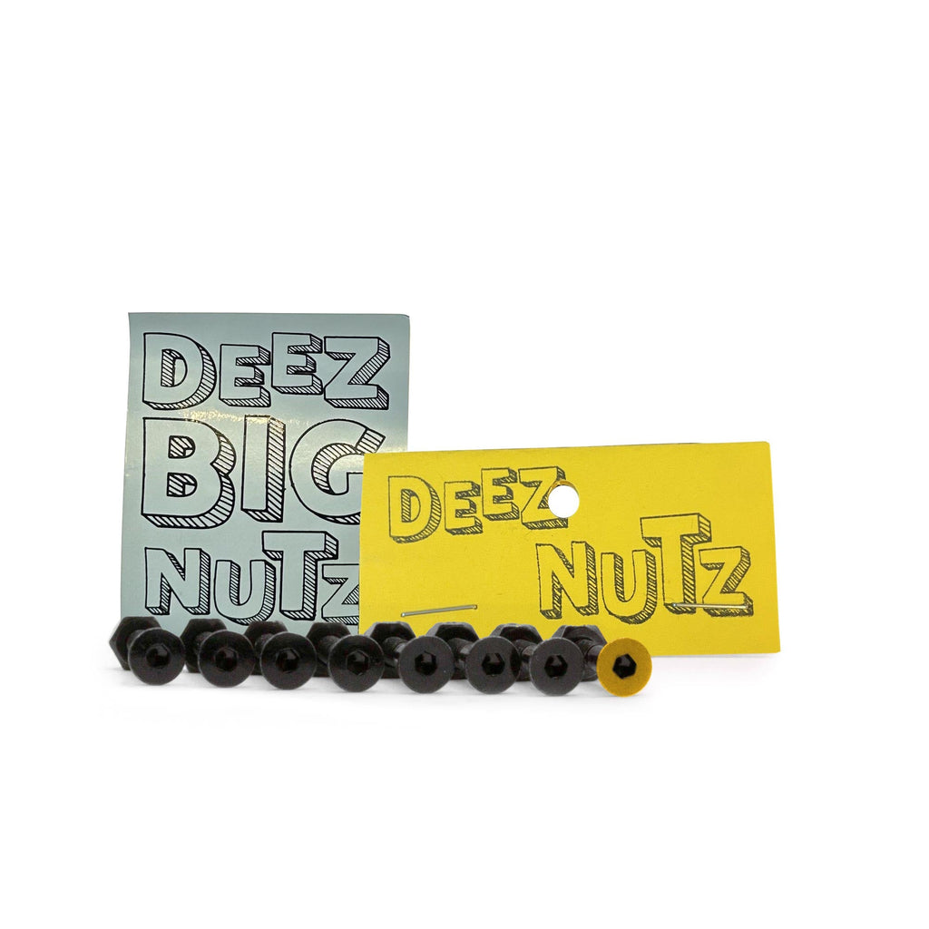 Deez Nutz Big Nutz 1 1/4" Allen Bolts - Black - Pretend Supply Co.