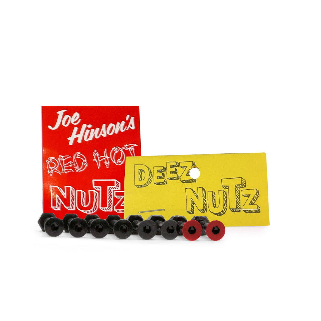 Deez Nutz Joe's Red Hot Nutz 1" Allen Bolts - Black - Pretend Supply Co.