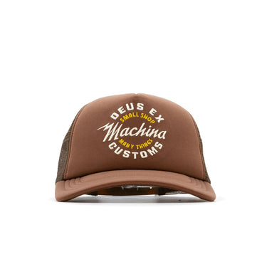 Deus Ex Machina Amped Circle Trucker Cap - Chocolate - Pretend Supply Co.