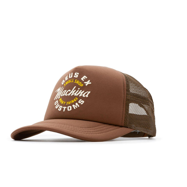 Deus Ex Machina Amped Circle Trucker Cap - Chocolate - Pretend Supply Co.