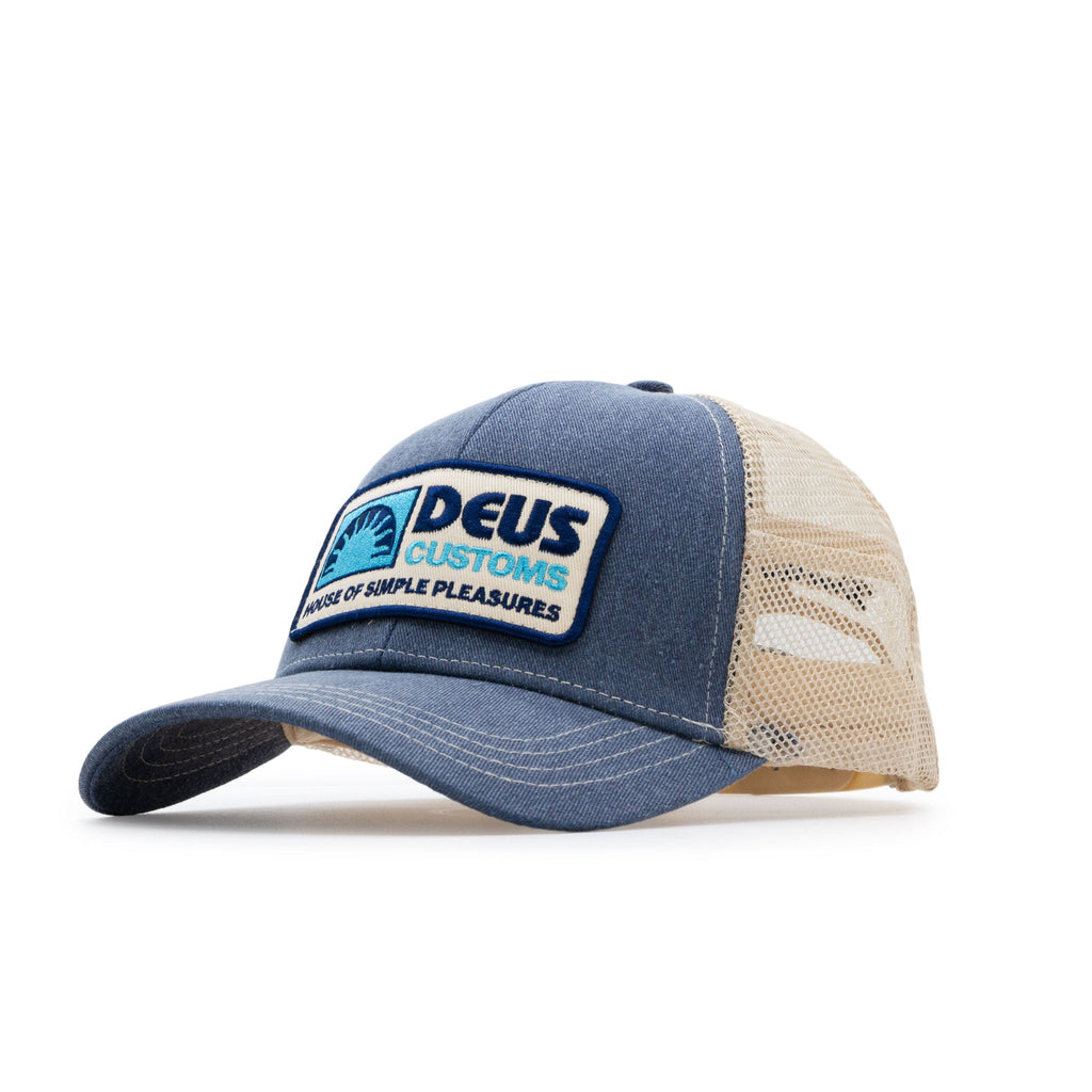 Deus Ex Machina Melodies Trucker Cap - Blue Ribbon - Pretend Supply Co.