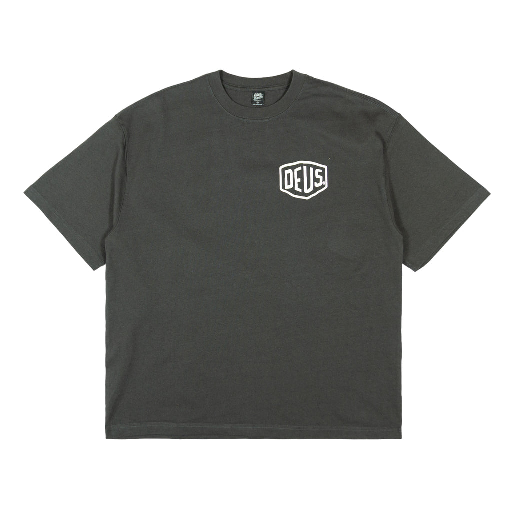 Deus Ex Machina Oversized Biarritz T-Shirt - Anthracite - Pretend Supply Co.
