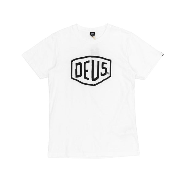 Deus Ex Machina Shield T-Shirt - White - Pretend Supply Co.