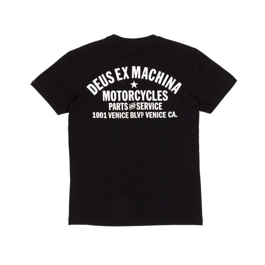 Deus Ex Machina Venice Address T-Shirt - Black - Pretend Supply Co.