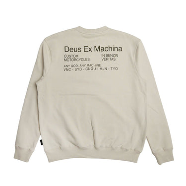 Deus Ex Machina Zoning Crew Sweatshirt - Dirty White - Pretend Supply Co.