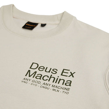 Deus Ex Machina Zoning Crew Sweatshirt - Dirty White - Pretend Supply Co.