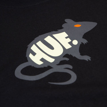 Huf Mans Best Friend T-Shirt - Black - Pretend Supply Co.