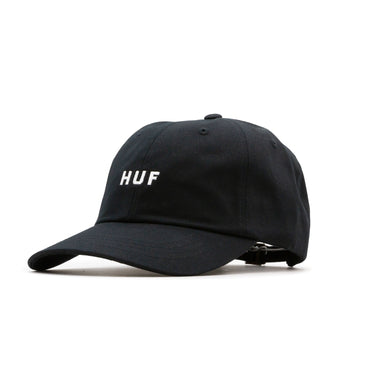 Huf OG Logo 6 Panel Cap - Black - Pretend Supply Co.