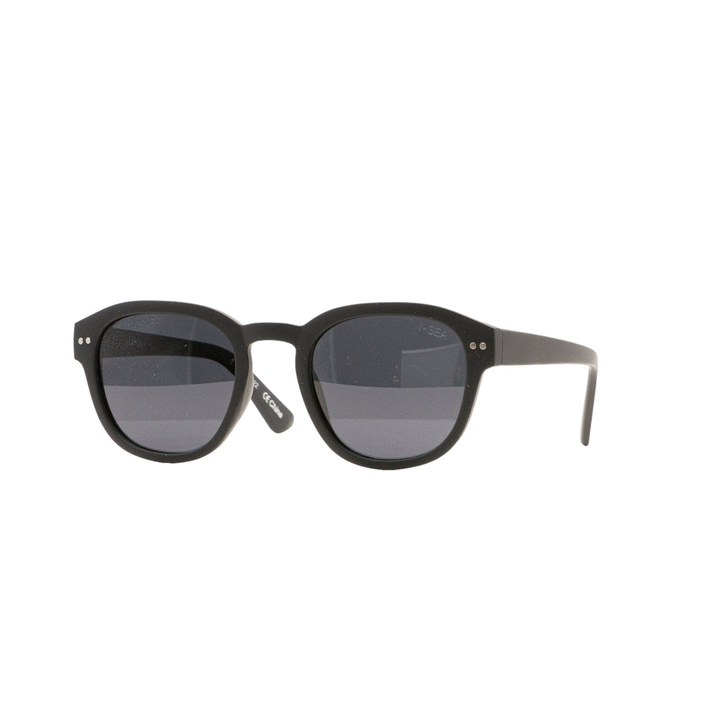 I-SEA Barton Sunglasses - Matt Black/Smoke Polarized