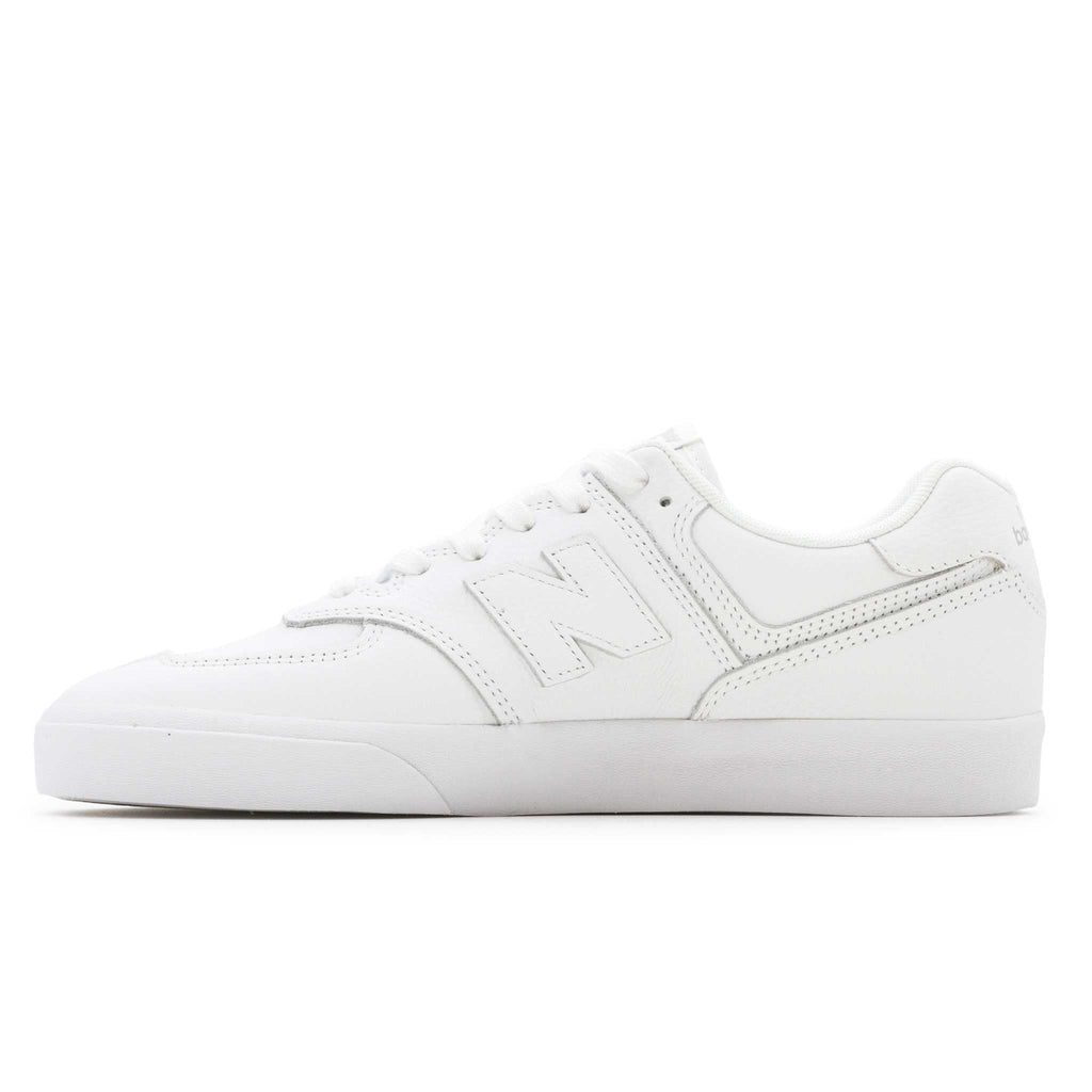New Balance NM574 Vulc Shoes - White/White - Pretend Supply Co.