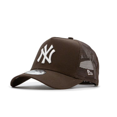 New Era New York Yankees A-Frame Trucker Cap - Brown - Pretend Supply Co.