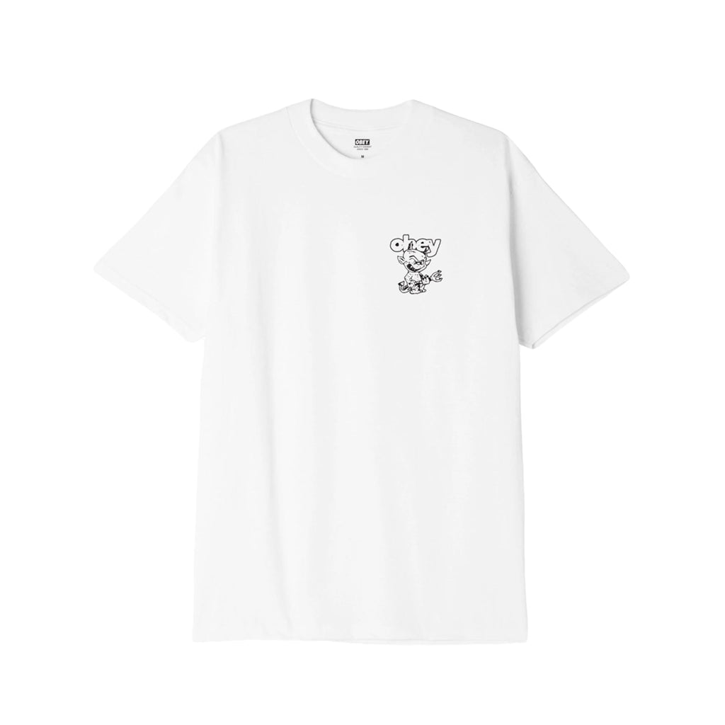 Obey Demon T-Shirt - White - Pretend Supply Co.