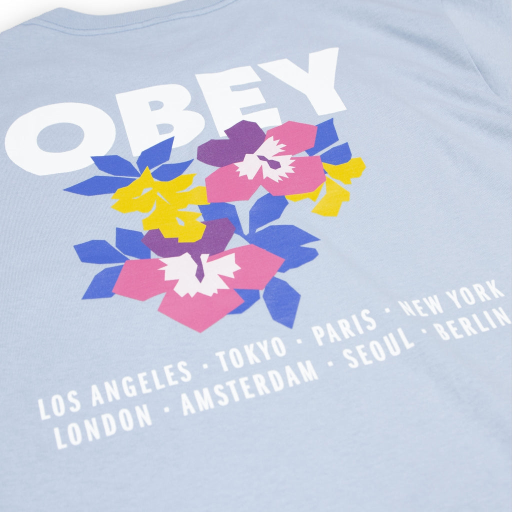 Obey Floral Garden T-Shirt - Good Grey - Pretend Supply Co.