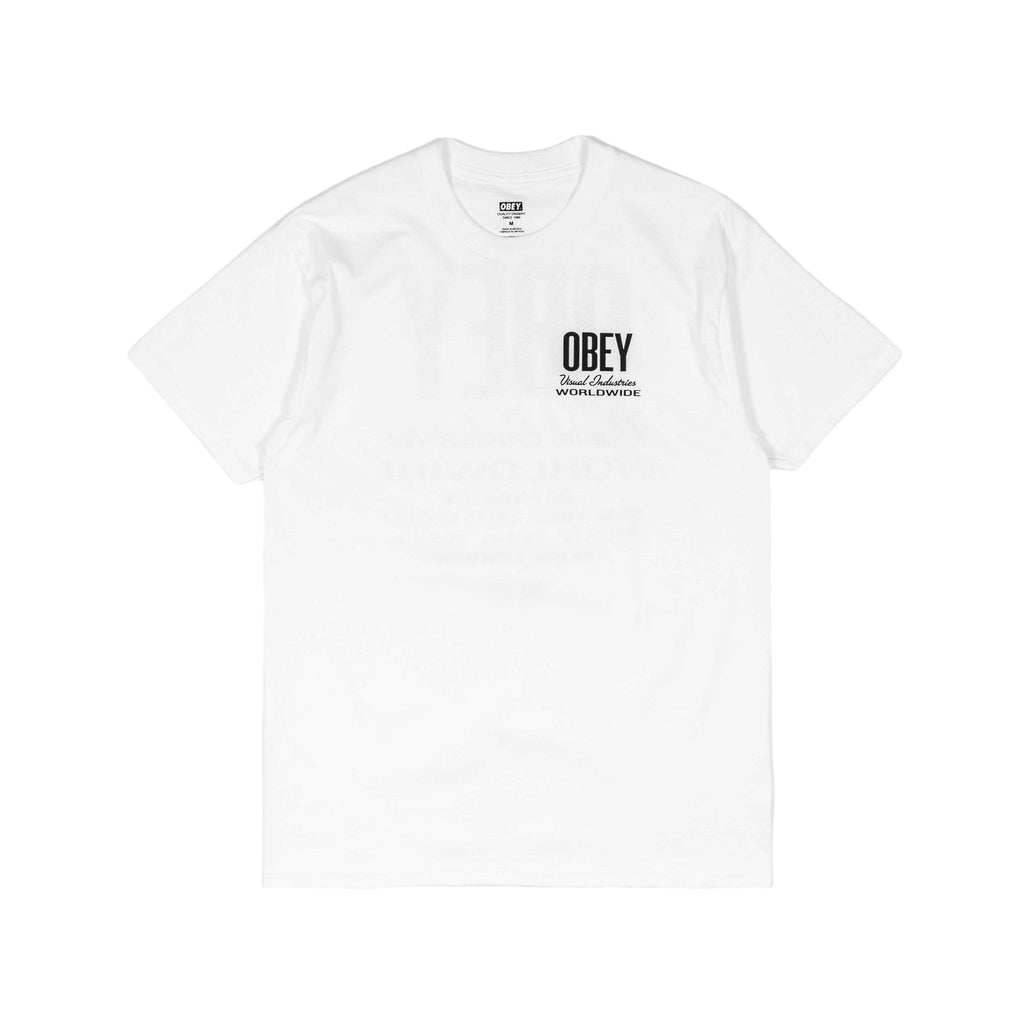 Obey Visual Ind. Worldwide T-Shirt - White - Pretend Supply Co.