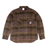 Polar Mike Flannel Shirt - Brown/Mauve - Pretend Supply Co.