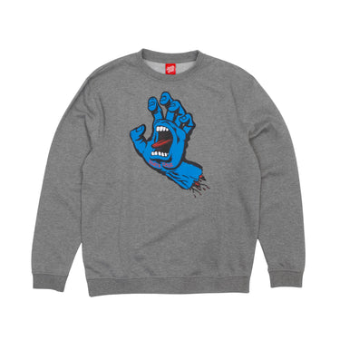 Santa Cruz Screaming Hand Crew Sweatshirt - Dark Heather - Pretend Supply Co.