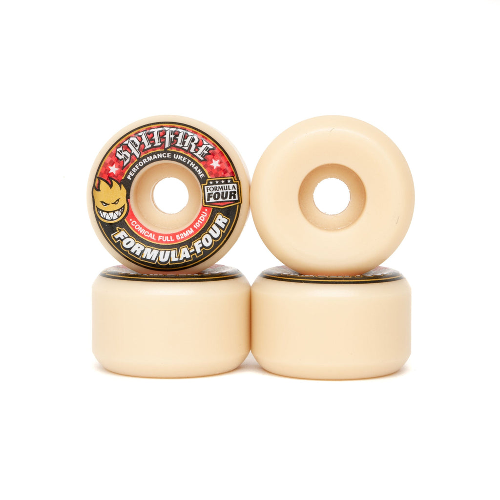 Spitfire Formula Four Conical Full 101D Wheels - 52mm - Pretend Supply Co.