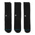 Stance Icon Socks 3 PACK - Black - Pretend Supply Co.