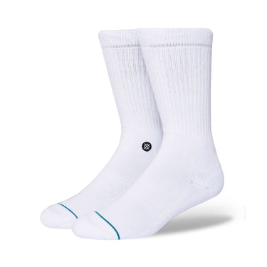 Stance Icon Socks - White/Black - Pretend Supply Co.
