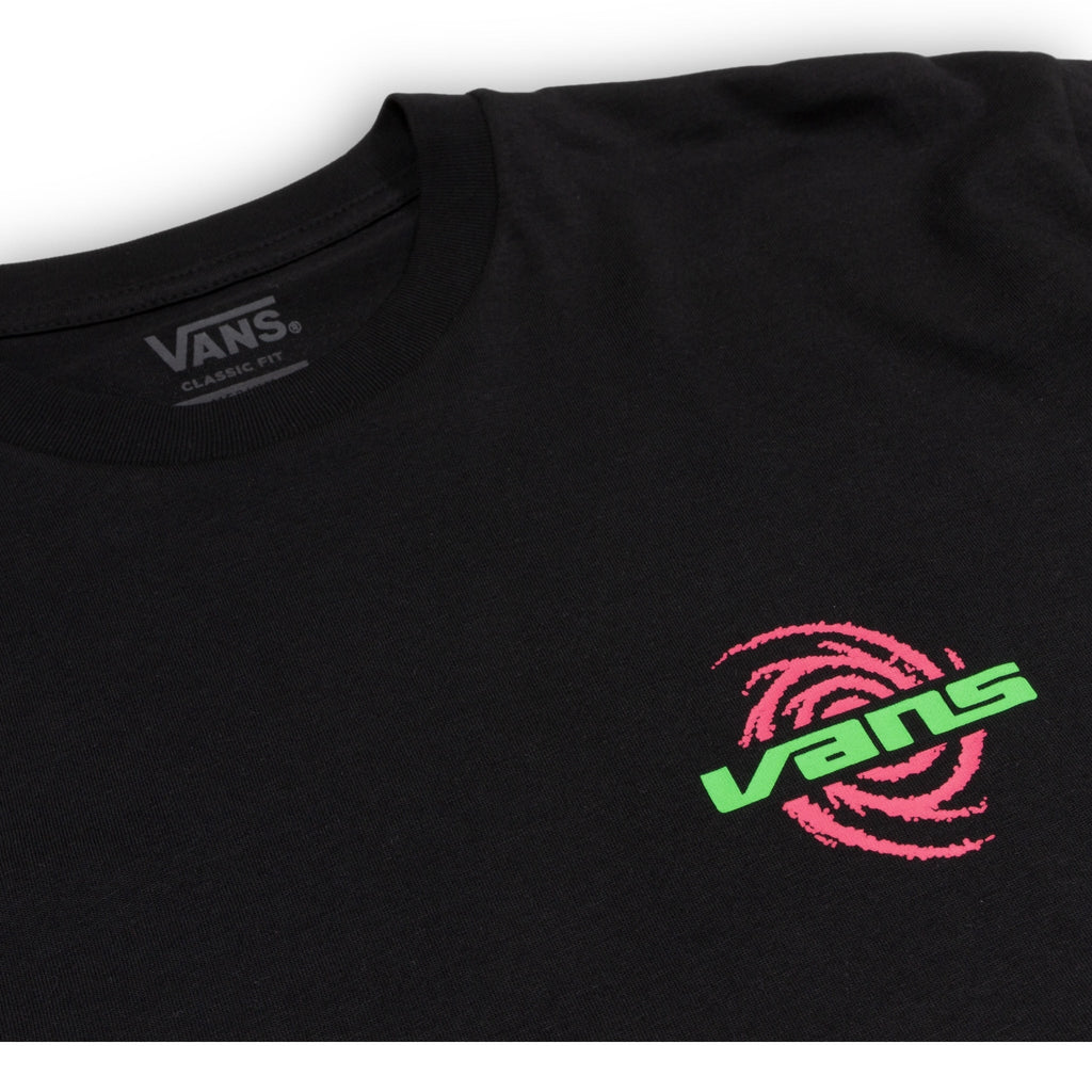 Vans Wormhole Warped T-Shirt - Black - Pretend Supply Co.